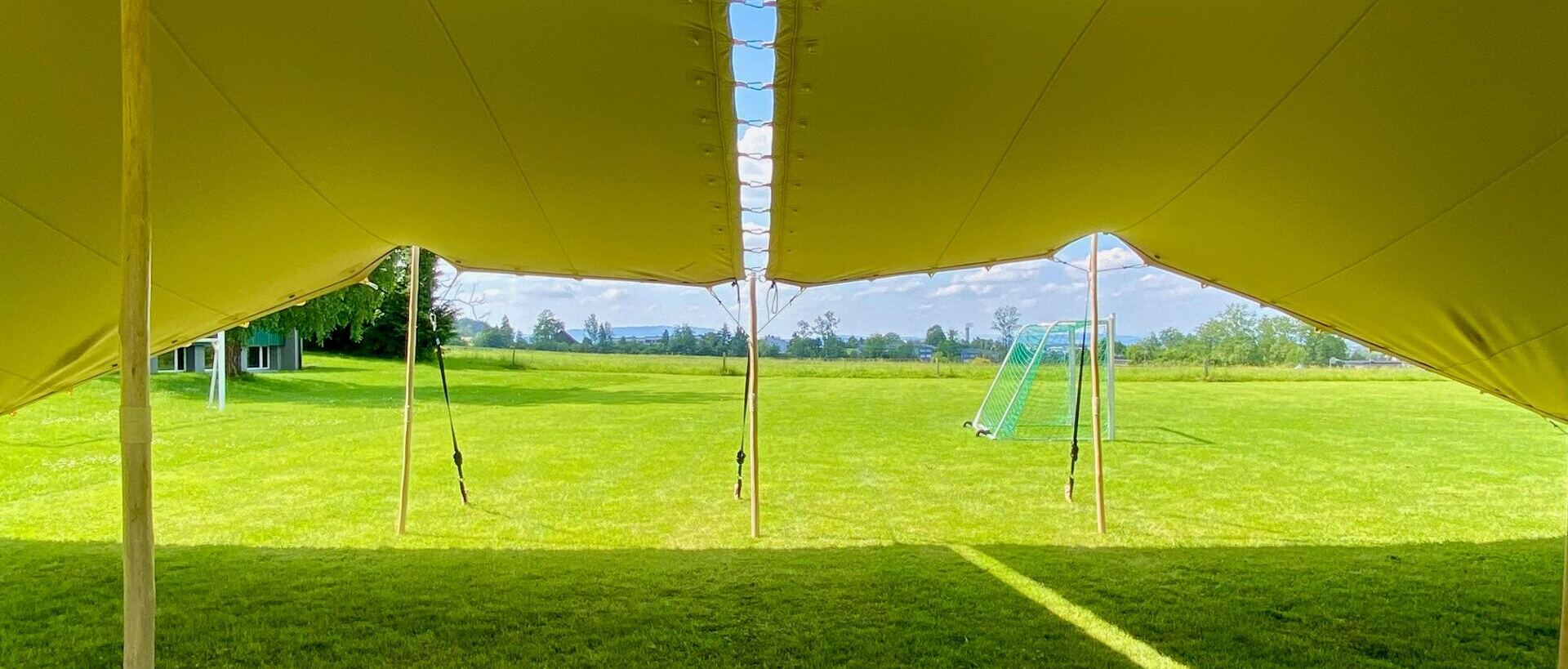 Innenansicht des Zeltes